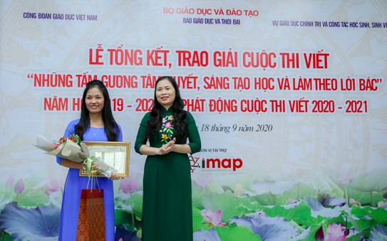 Cô giáo Đồng Tháp đoạt giải nhất cuộc thi viết tỷ lệ kèo nhà cái hôm nay tâm huyết