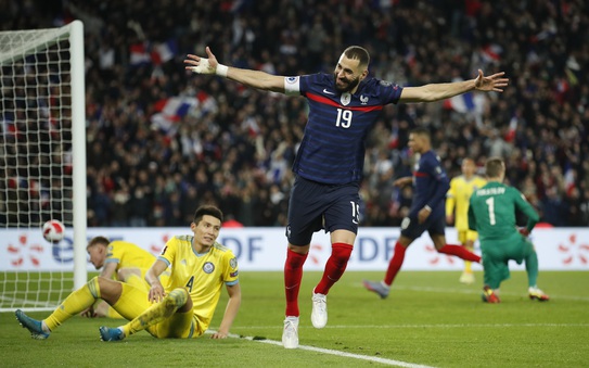 Đại thắng 8-0 Kazakhstan, Pháp giành vé đến World Cup