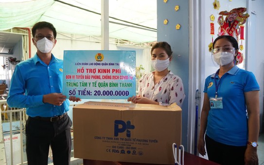 Công đoàn đồng hành cùng lực lượng tuyến đầu chống tỷ lệ bóng đá kèo nhà cái