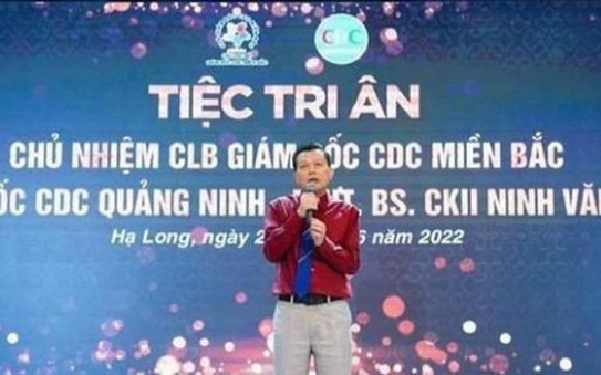 Cựu giám đốc CDC Quảng Ninh Ninh Văn Chủ bị kỷ tỷ lệ kèo nhà cái malaysia cảnh cáo