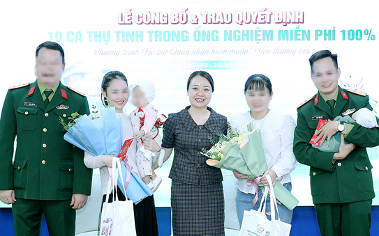 Hỗ tỷ lệ kèo góc nhà cáiợ quân nhân hiếm muộn có hoàn cảnh khó khăn "tìm con"