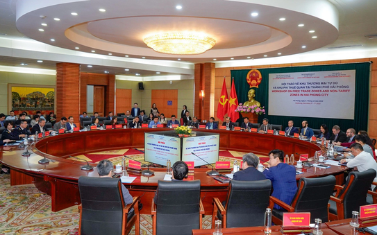 Hải Phòng nghiên cứu về tỷ lệ kèo góc nhà cái thương mại tự do, tỷ lệ kèo góc nhà cái phi thuế quan trình Chính phủ