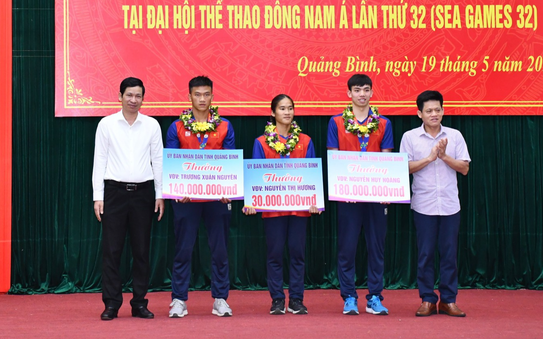 Quảng Bình khen thưởng 3 VĐV xuất sắc tại tỷ lệ cá cược kèo nhà cái 32