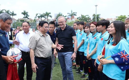 Thủ tướng Việt tỷ lệ kèo góc nhà cái - Úc giao lưu với 2 đội tuyển bóng đá nữ