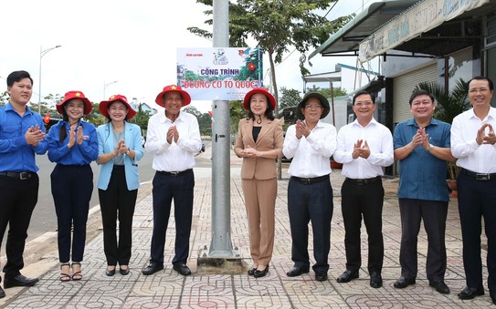 Khánh thành "Đường cờ Tổ tỷ lệ cá cược kèo nhà cái" ở TP Đồng Xoài