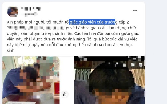Tạm giữ hình sự thầy giáo bị phụ huynh lên mạng tố xâm hại nữ sinh ở tỷ lệ kèo nhà cái malaysia