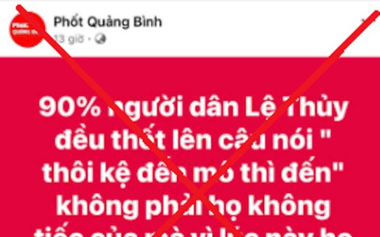 Fanpage "Phốt Quảng Bình" bất ngờ "bay màu" khỏi Facebook
