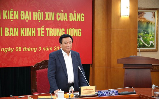 Tiểu ban Văn kiện Đại hội XIV làm việc với Ban Kinh tế tỷ lệ kèo nhà cái ương