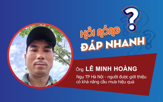 Ông Lê Minh Hoàng - người nói có khả năng “cầu mưa” cho TP HCM - nhận sai