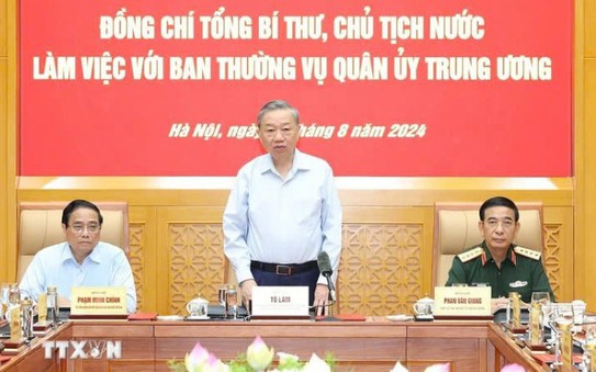 Tổng Bí thư, Chủ tịch nước Tô Lâm làm việc với Ban Thường vụ Quân ủy tỷ lệ kèo nhà cái ương