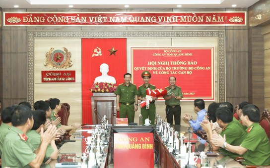 Công bố quyết định của Bộ trưởng Bộ Công an về điều động cán bộ