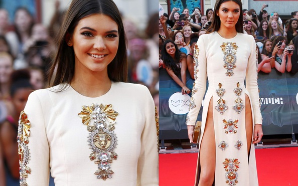 Kendall Jenner diện đầm xẻ ttỷ lệ kèo nhà cái 88 bạo trên thảm đỏ