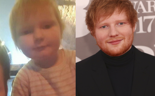 Bé gái gây sốt vì giống hệt Ed Sheeran