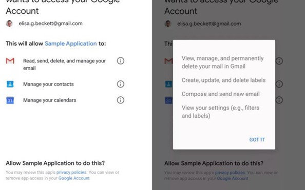 Google cho phép bên thứ ba đọc email của tỷ lệ cá cược kèo nhà cái dùng?