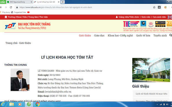 Lập tổ xác minh thông tỷ lệ kèo nhà cái về tuổi thật của hiệu trưởng Trường ĐH Tôn Đức Thắng