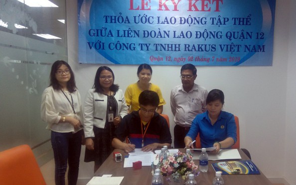 Ký thỏa ước tỷ lệ kèo nhà cái tập thể tại doanh nghiệp vốn nước ngoài