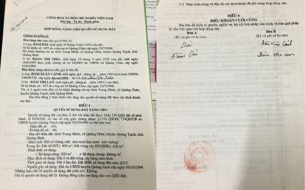 Kỷ luật cán bộ vì cho hàng chục tỷ lệ kèo nhà cái chết “sống lại” để ký tặng, chuyển nhượng đất
