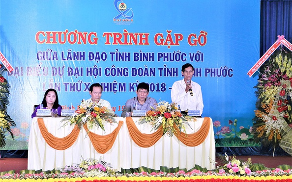 Bình Phước: Lãnh đạo tỉnh sẽ đối thoại trực tiếp tỷ lệ cá cược kèo nhà cái công nhân