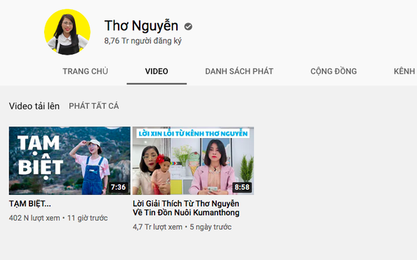 kèo nhà cái tỷ lệ bóng đár Thơ Nguyễn ẩn toàn bộ video, dừng kiếm tiền trên kèo nhà cái tỷ lệ bóng đá