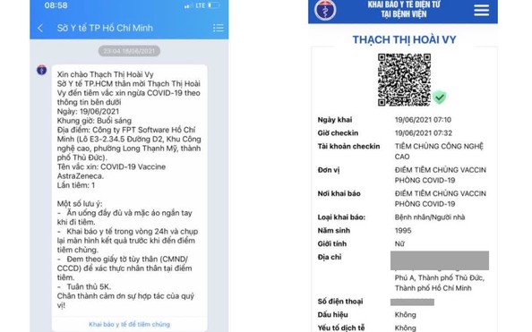 Người dân TP HCM sẽ được nhắn kèo nhà cái tỷ lệ cá cược mời đi tiêm vắc-xin Covid-19