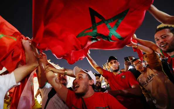 tỷ lệ cá cược kèo nhà cái hâm mộ xứ Ả Rập hướng về tuyển Morocco