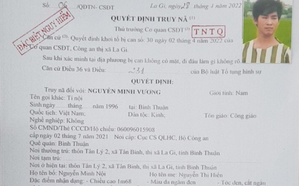 Đối tượng có lệnh truy nã đặc biệt nguy hiểm trốn từ Bình Thuận ra Nghệ tỷ lệ bóng đá kèo nhà cái