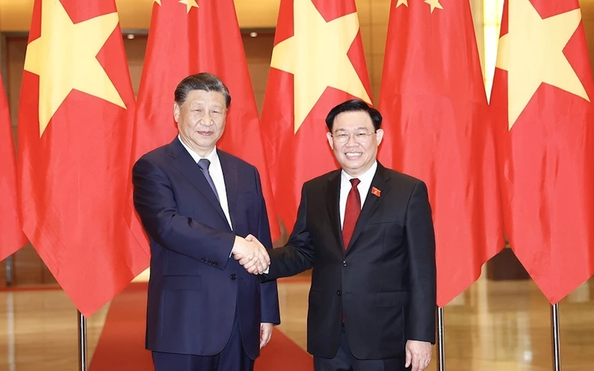 Chủ tịch kèo nhà cái tỷ lệ bóng đá hội Vương Đình Huệ hội kiến Tổng Bí thư, Chủ tịch Tập Cận Bình