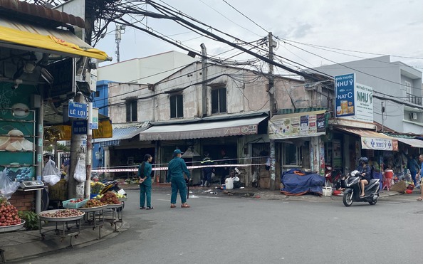 Công an đang phong tỏa quán cơm ở TP Thủ Đức