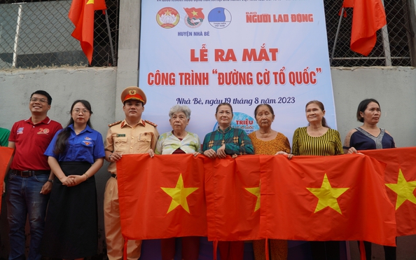 Khánh thành Đường cờ Tổ quốc tại tỷ lệ cá cược kèo nhà cái Nhà Bè