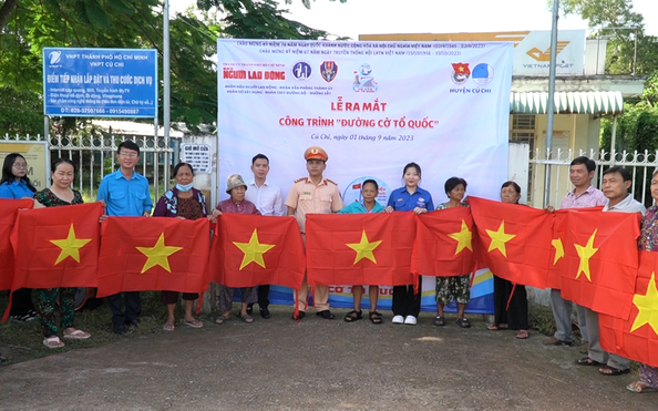 Khánh thành Đường cờ Tổ quốc tại tỷ lệ cá cược kèo nhà cái Củ Chi