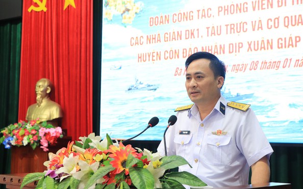 Gặp mặt Đoàn công tác, phóng viên lên đường chúc Tết chiến sỹ Nhà giàn DK1