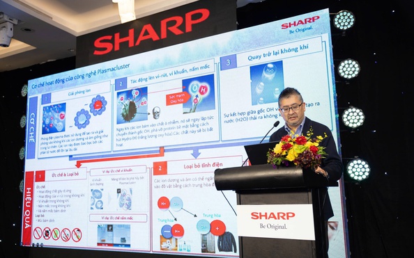 Lãnh đạo Tập đoàn Sharp đến Việt Nam, công bố công nghệ mới