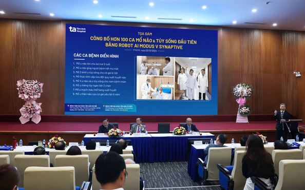 100 ca mổ não và tủy sống đầu tiên bằng Robot tỷ lệ cá cược kèo nhà cái tại Việt Nam
