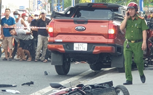 Bình Dương: tỷ lệ bóng đá kèo nhà cái tông hàng loạt xe máy, 4 người thương vong