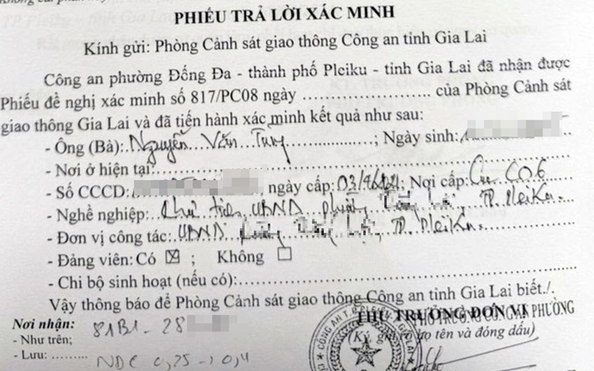 Bất ngờ lời khai của chủ tịch tỷ lệ kèo nhà cái hôm nay với CSGT khi đo nồng độ cồn