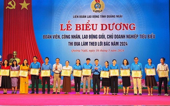 Quảng Ngãi: Biểu dương đoàn viên, công nhân, tỷ lệ kèo nhà cái hôm nay tiêu biểu làm theo lời Bác