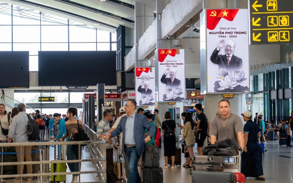 Quốc tang kèo nhà cái tỷ lệ cá cược: Không gian trang nghiêm tại sân bay quốc tế Nội Bài