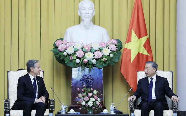 Ngoại trưởng Mỹ Antony tỷ lệ kèo nhà cái trao Chủ tịch nước Tô Lâm thư chia buồn của Tổng thống Joe Biden