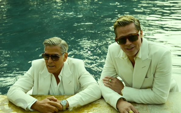 Đôi bạn thân Brad tỷ lệ kèo góc nhà cái và George Clooney đọ vẻ điển trai