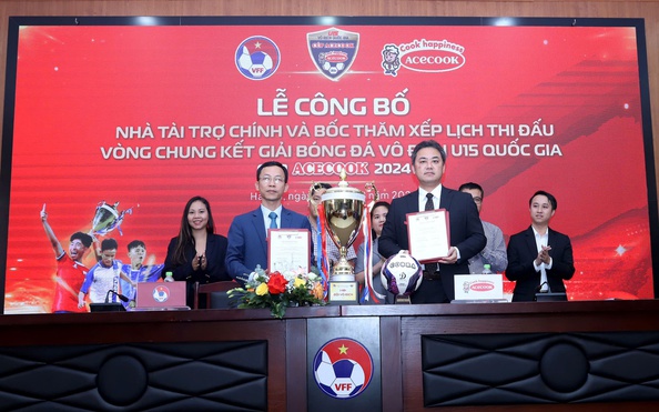 Công bố Nhà tài trợ chính Giải bóng đá vô địch U15 Quốc gia - Cúp tỷ lệ kèo góc nhà cái 2024