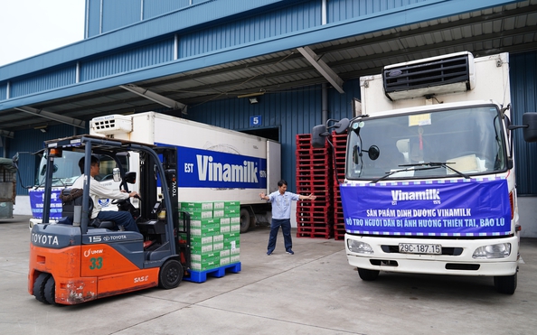Vinamilk kịp thời hỗ trợ 550.000 sản phẩm thiết yếu cho tỷ lệ kèo nhà cái hôm nay dân vùng bão lũ
