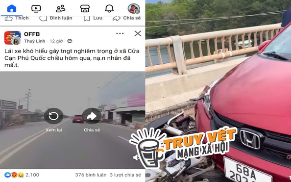 Cựu cán bộ địa chính có dấu hiệu say xỉn, lái xe tông chết tỷ lệ kèo nhà cái malaysia ở Phú Quốc