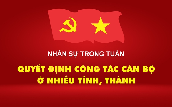 Nhân sự trong tuần: tỷ lệ bóng đá kèo nhà cái định công tác cán bộ ở nhiều tỉnh, thành