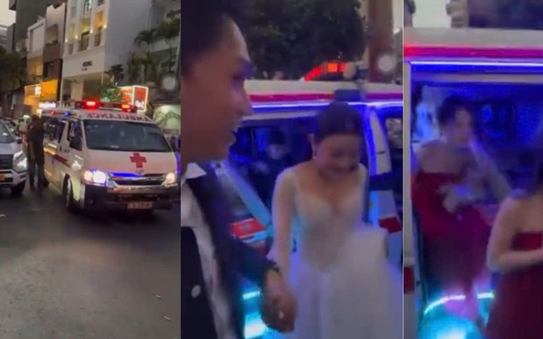 Phẫn nộ ê-kíp dùng xe cứu thương “diễn trò” ra mắt phim giữa phố