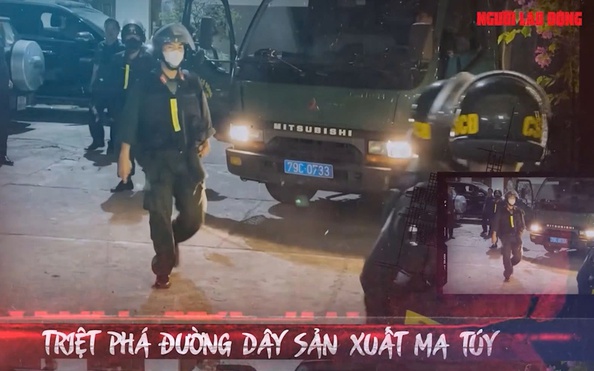 Triệt phá đường dây sản xuất trái phép ma túy