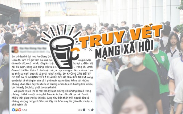 Thí sinh bức xúc vì sự cố trễ gần 20 phút làm bài thi đánh giá năng lực