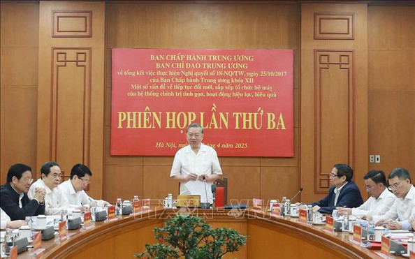 Tổng Bí thư Tô Lâm chủ trì họp về sắp xếp, sáp nhập đơn vị hành bóng đá tỷ lệ kèo nhà cái cấp tỉnh, cấp xã