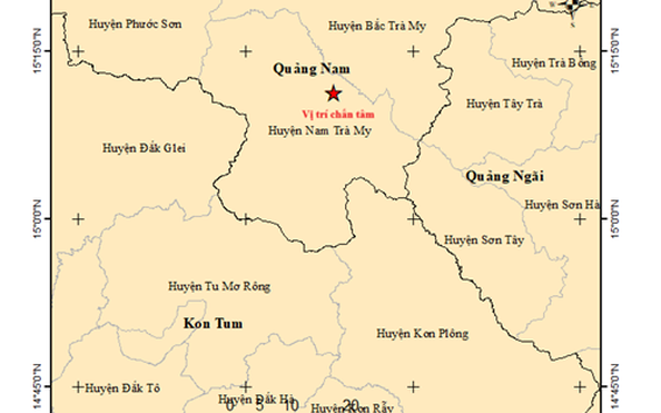 Một buổi sáng xảy ra 2 trận động đất tại tỷ lệ kèo nhà cái malaysia và Quảng Nam