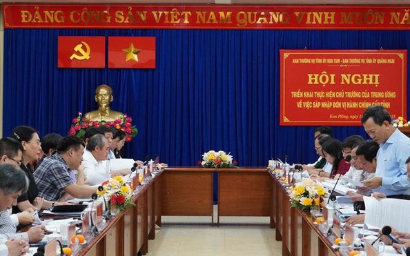 Quảng Ngãi và tỷ lệ kèo nhà cái malaysia thống nhất trình Trung ương đề án sáp nhập trước 1-5