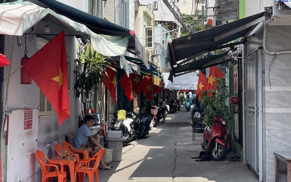 Đỏ thắm đường cờ Tổ quốc tại phường 19 kèo nhà cái tỷ lệ cá cược Bình Thạnh